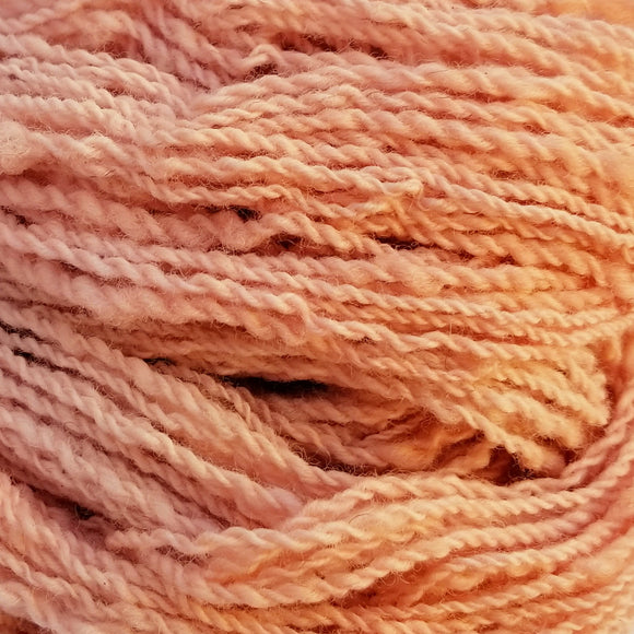 Border Leicester, 2 ply Fingering weight, 103 yds, 50g: Dappled Persimmon